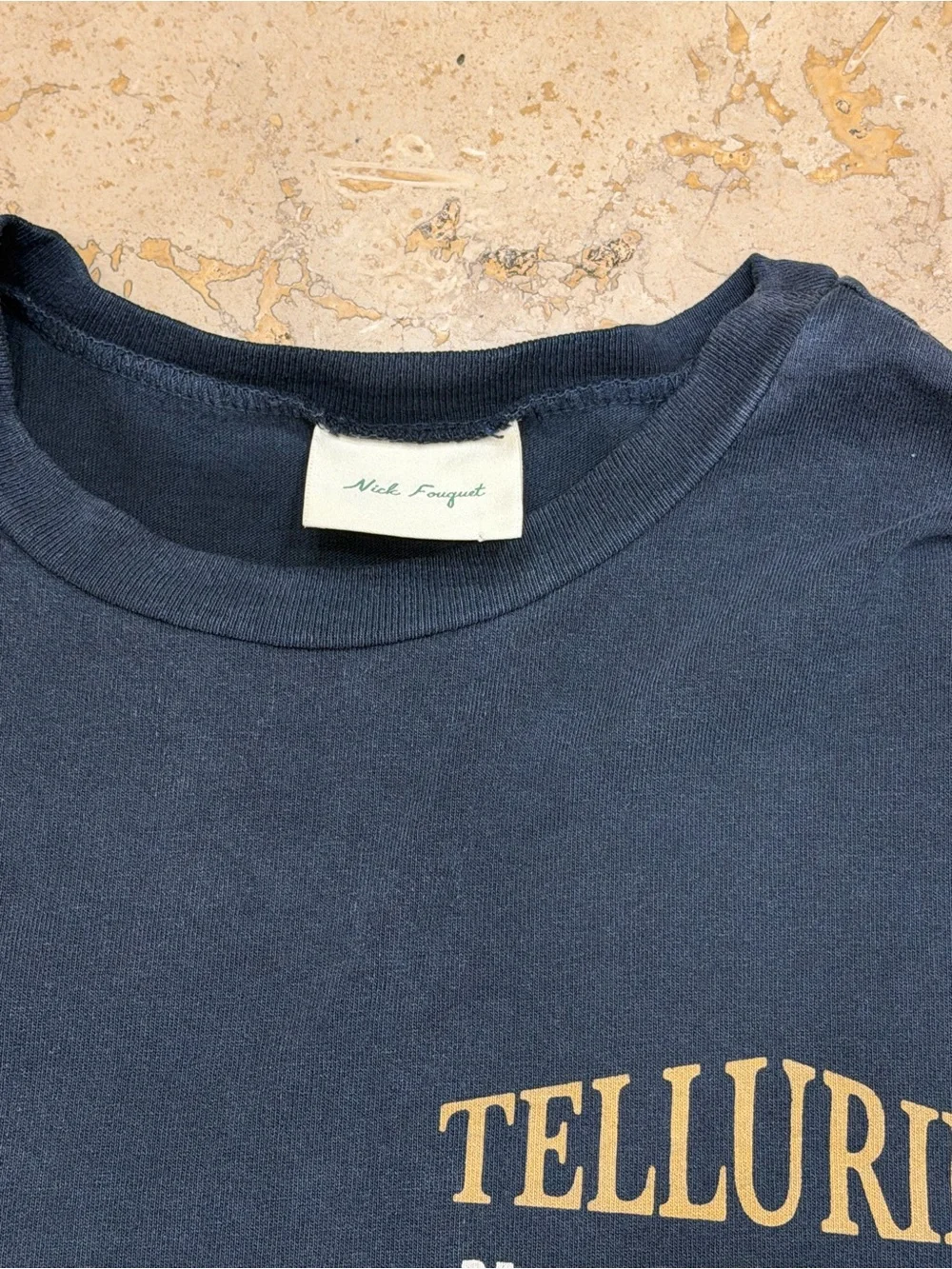 Nick Fouquet Washed Tee with Gold Telluride Print